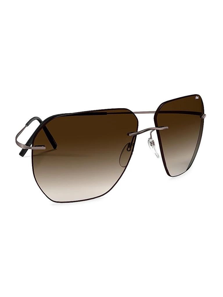 Silhouette Titan Minimal Art Felis 60MM Rectangular Sunglasses 2