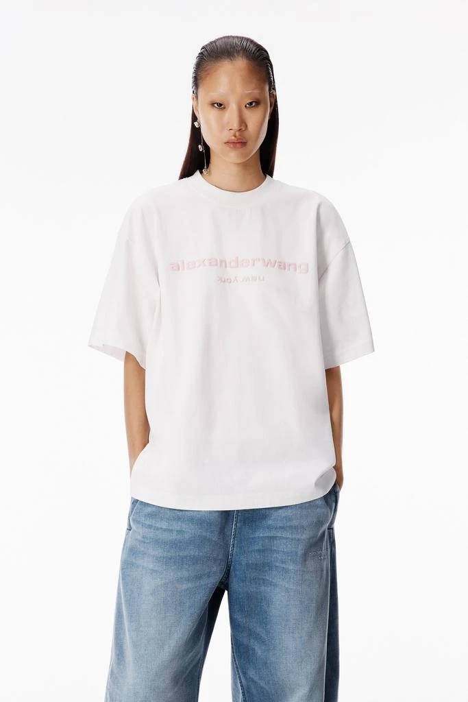 Alexander Wang Puff Logo Short Sleeve Tee 3
