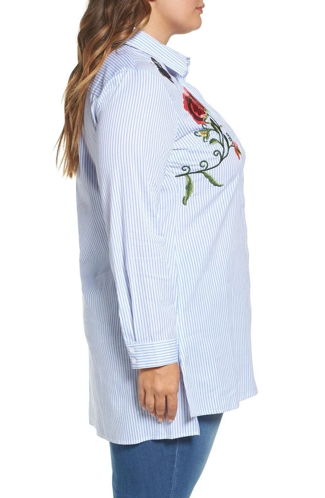 Glamorous Embroidered Stripe Shirt 3