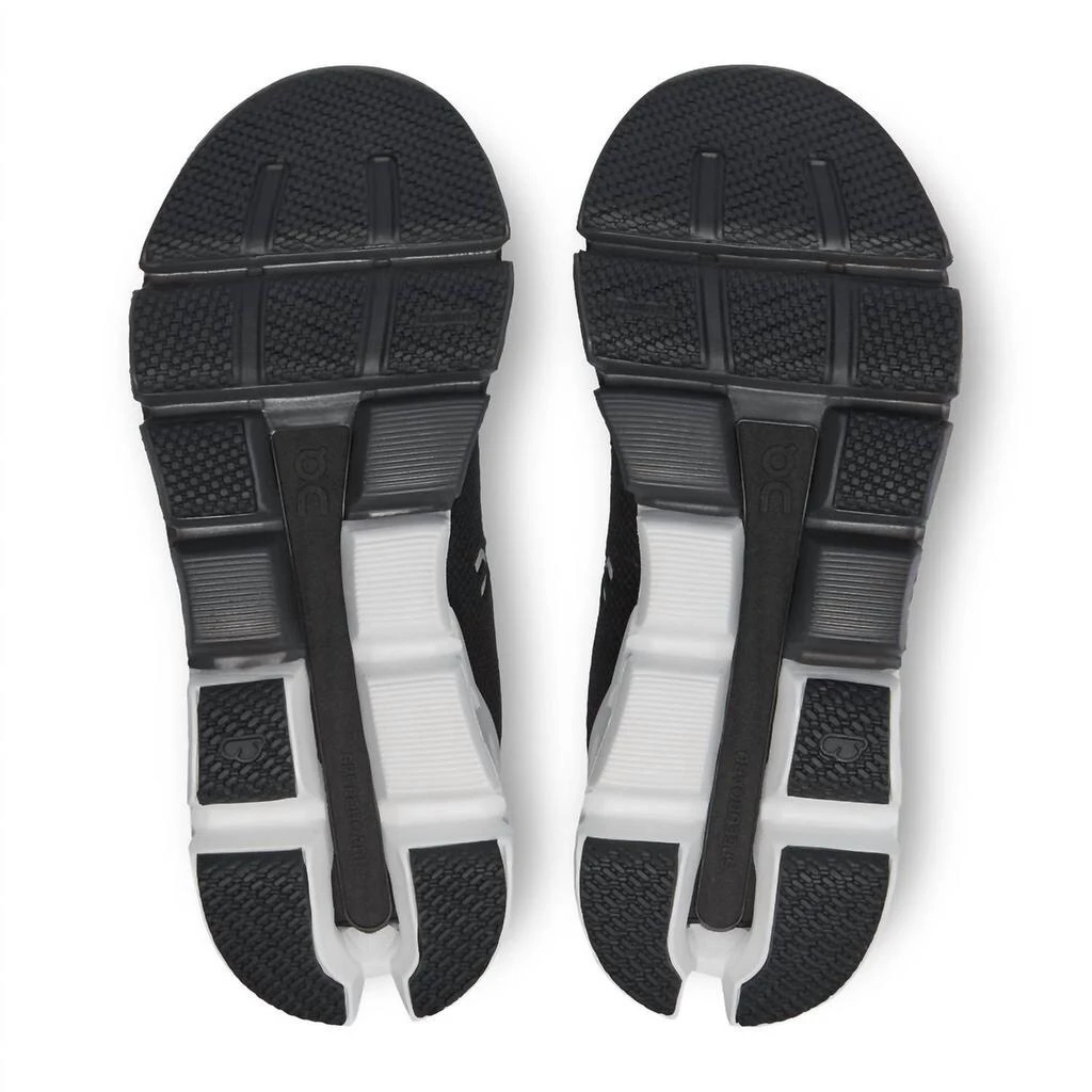 On Women's Cloudflyer Running Shoes In Black/white 4