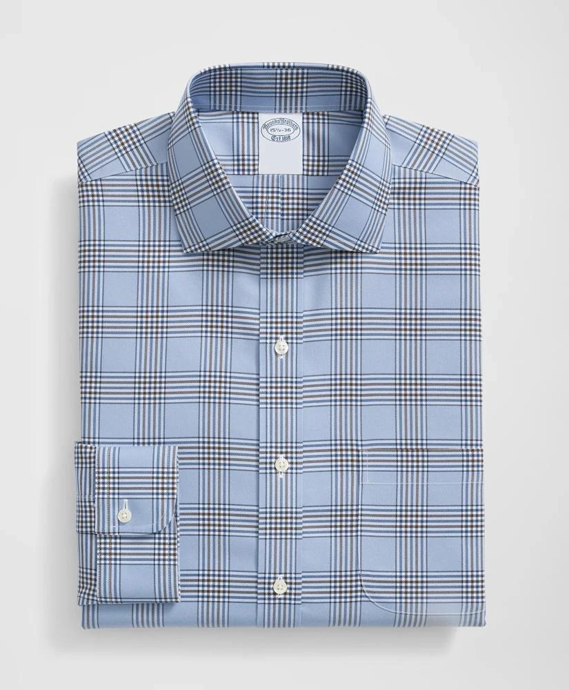 Brooks Brothers Stretch Supima® Cotton Non-Iron English Spread Collar, Bold Plaid Dress Shirt 3