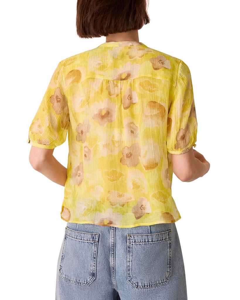 Whistles Sunshine Floral Texture Blouse 3