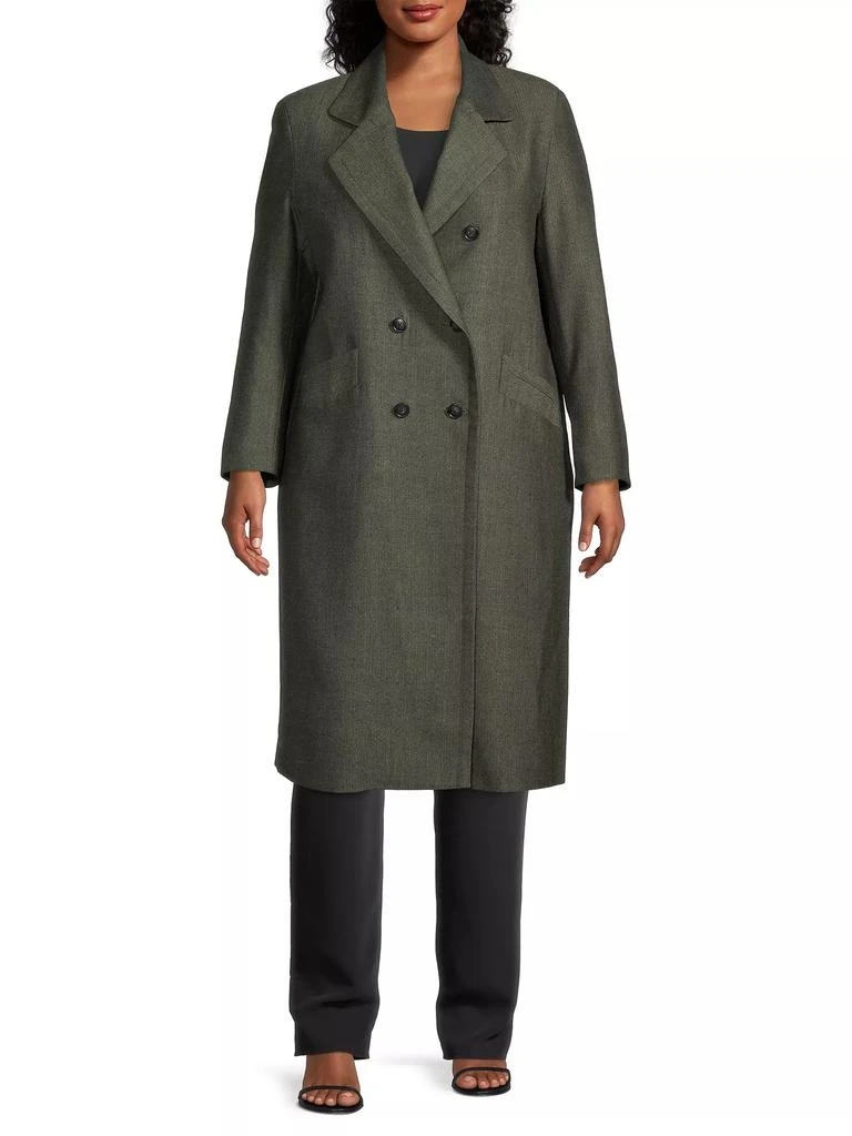 Baacal Double-Breasted Herringbone Coat 3