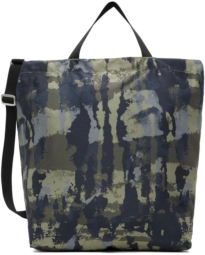 Norse Projects Khaki & Navy Print Technical Tote 1