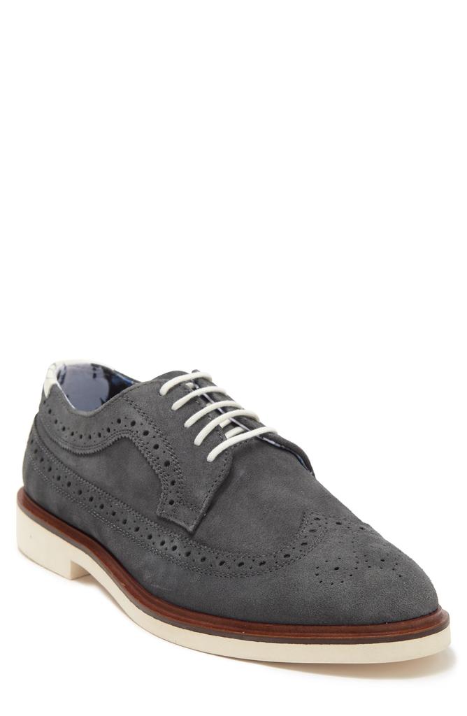 Paisley and Gray Fashion Wingtip Derby