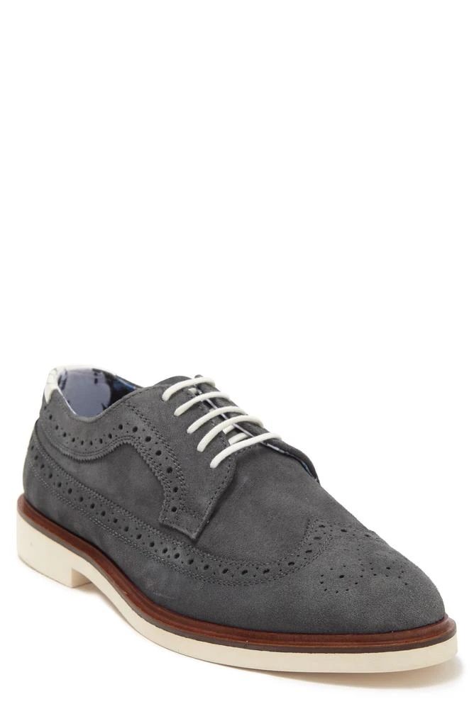 Paisley and Gray Fashion Wingtip Derby 1