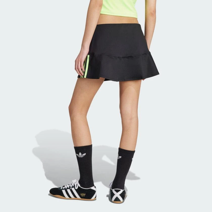 Adidas Women's  Adicolor Interlock 3-Stripes Mini Skirt