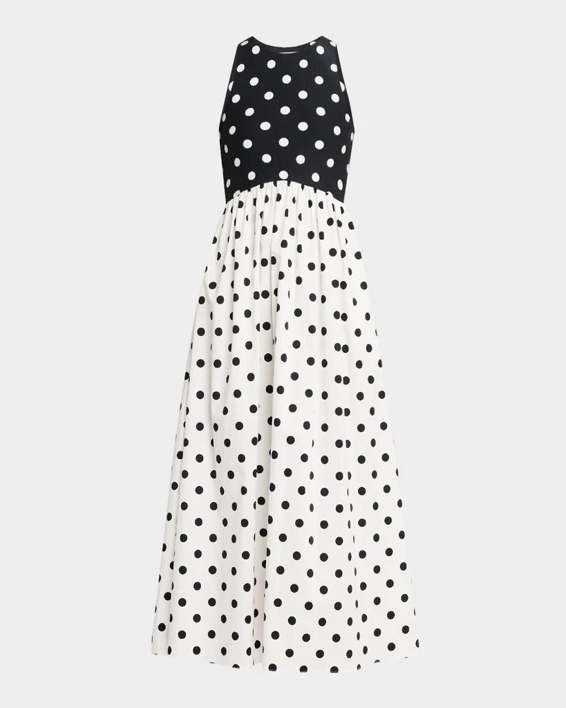 Rachel Antonoff Reese Sleeveless Polka Dot Maxi Dress 1