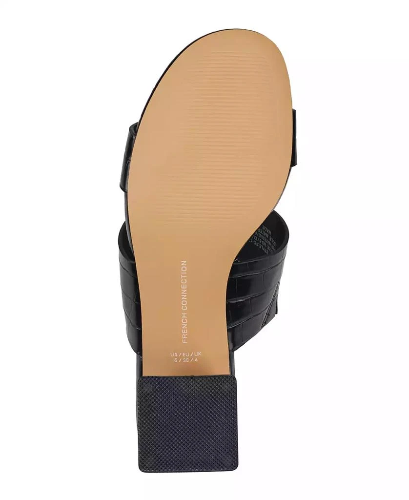 French Connection Women's Slide on Block Heel Sandals 5