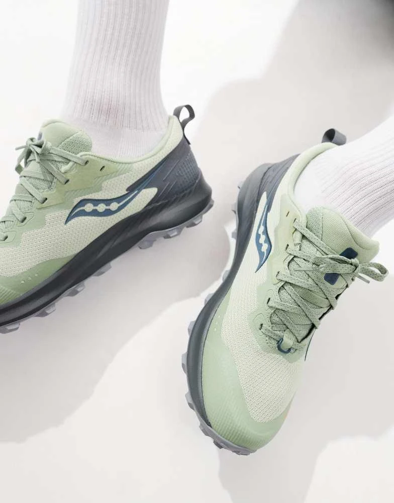 Saucony Saucony Peregrine 14 GTX neutral running trainers in sage 4