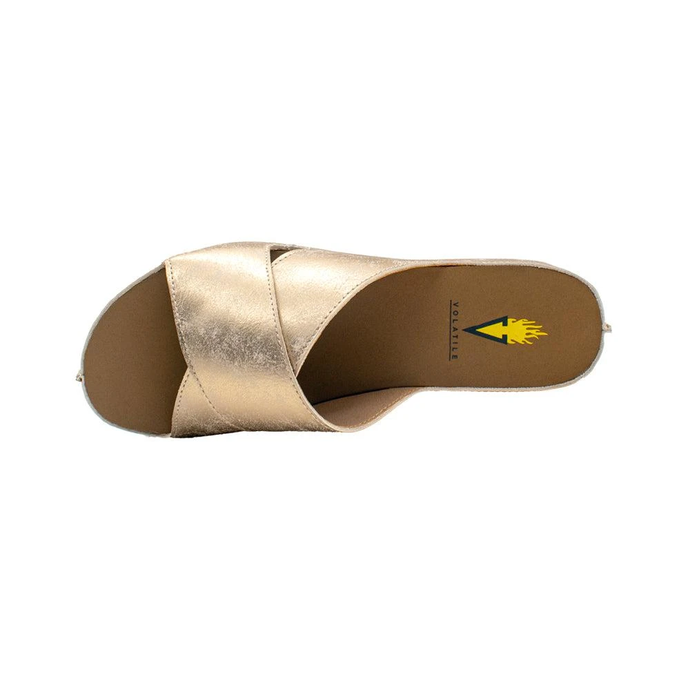 VOLATILE Edith Metallic Slide Sandals 4