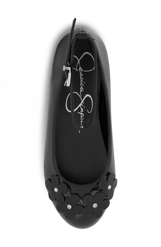 Jessica Simpson Kids' Amy Petal Ankle Strap Flat 5