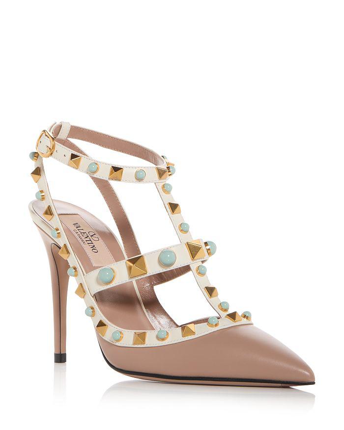 サンダル・ミュール SLINGBACK DECOLLETE' BOWOW IN MOIRE' TISSUE Valentino Garavani Bowow 45MM Slingback Pumps in Moire