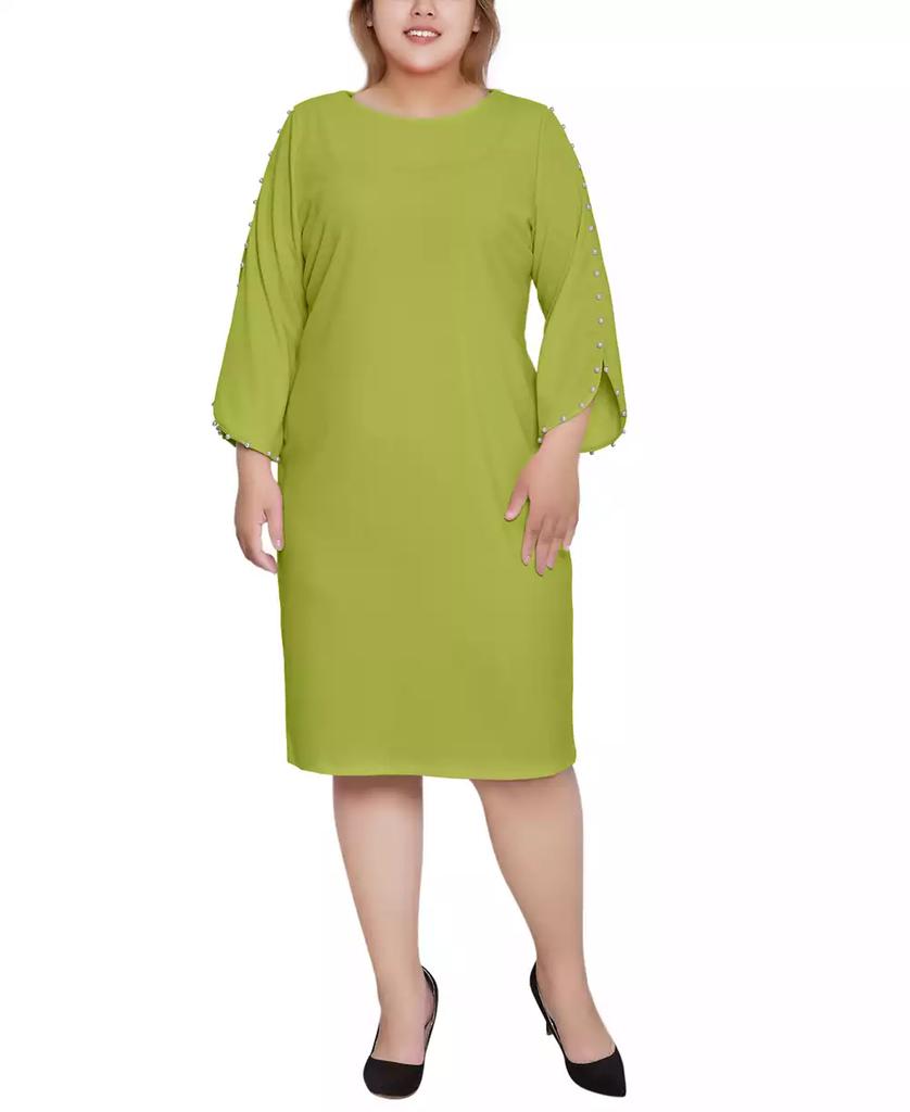 NY Collection Plus Size 3/4 Sleeve Dress