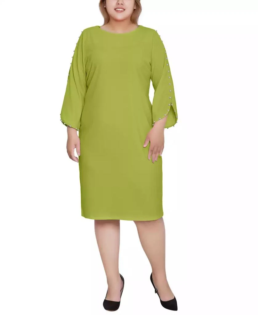 NY Collection Plus Size 3/4 Sleeve Dress 1