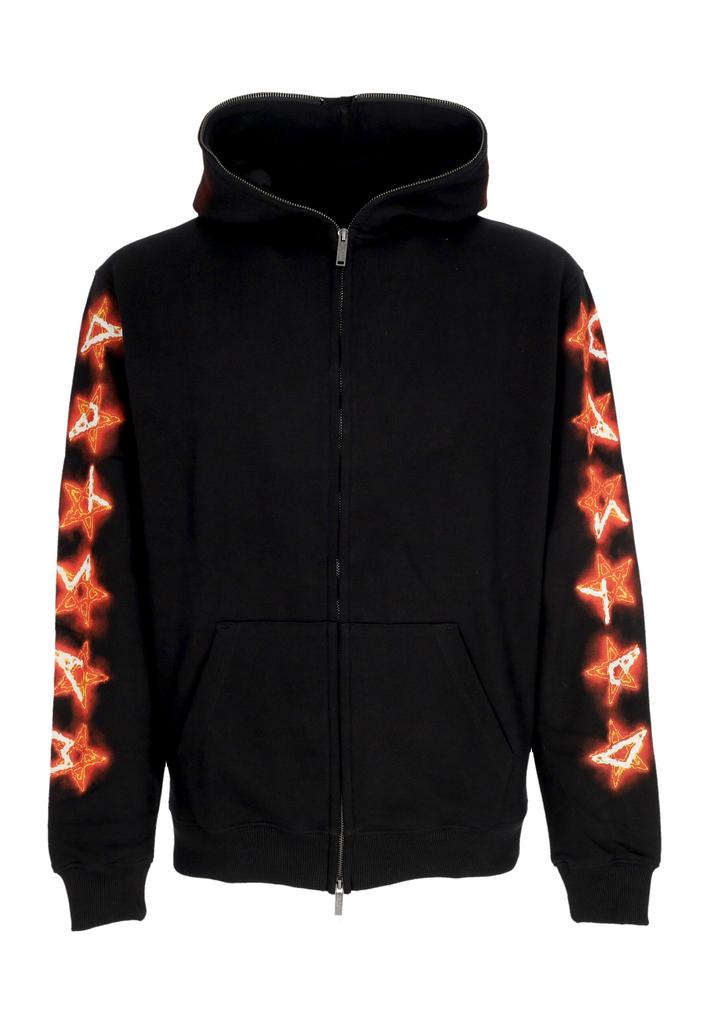Wasted Paris Men's Zip Hooded Sweatshirt Surt Full Zip Hoodie Black