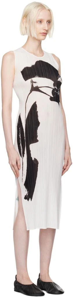 Issey Miyake White Physiotype Midi Dress 2