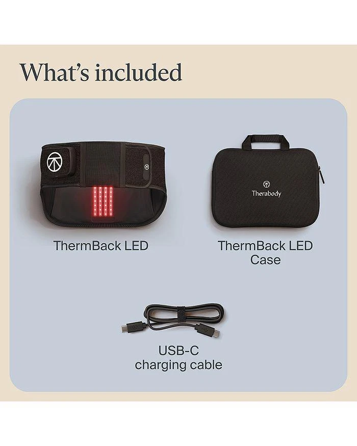 Therabody ThermBack Heat, Vibration & LED Wrap for Back Pain 9