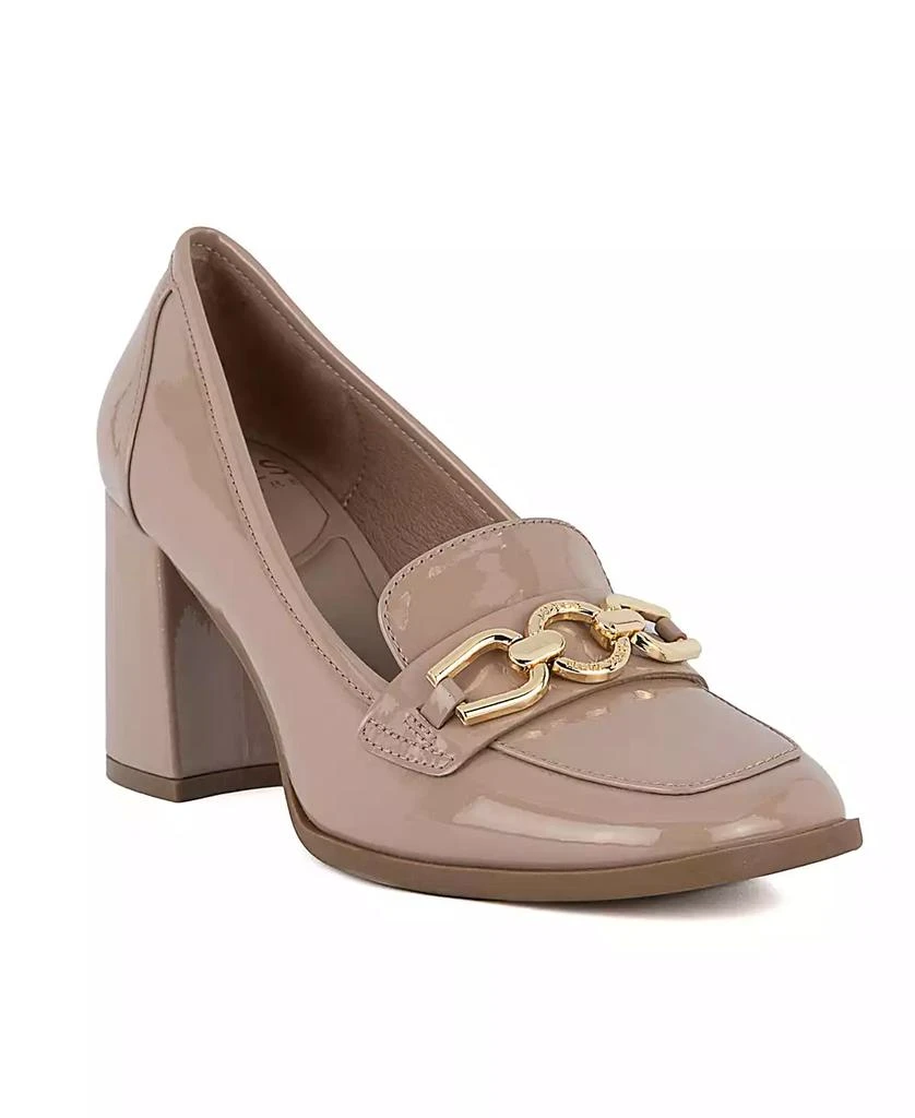 JONES NEW YORK Women's Howent Square Toe Heeled Loafers 1