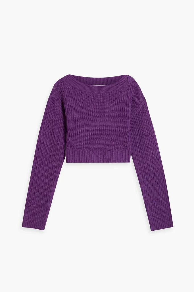 Re/Done Cropped ribbed wool sweater 1