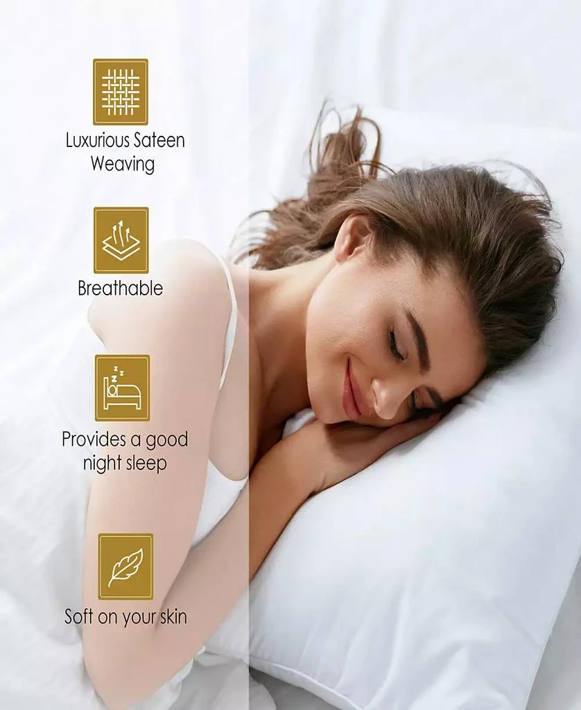 Superior Egyptian Cotton 650 Thread Count Solid Deep Pocket Sheet Set, California King 2