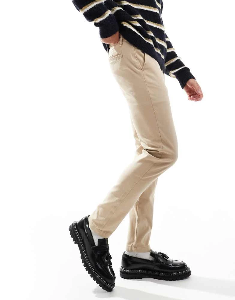 ASOS ASOS DESIGN skinny chinos in beige 3
