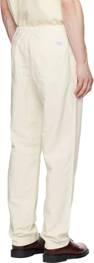 Norse Projects White Ezra Relaxed Cotton Linen Trousers 3