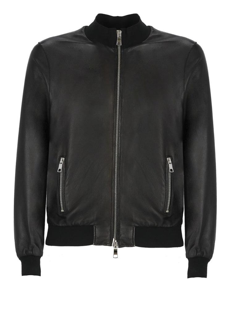 THE JACK LEATHERS Black Elvis Leather Jacket