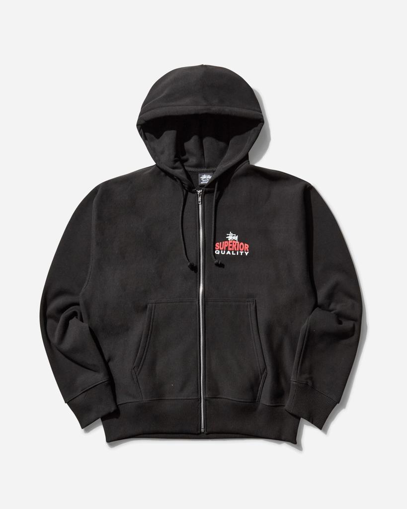 STUSSY ステューシー 24AW KINGPIN ZIP HOODIE BLACK ジップ
