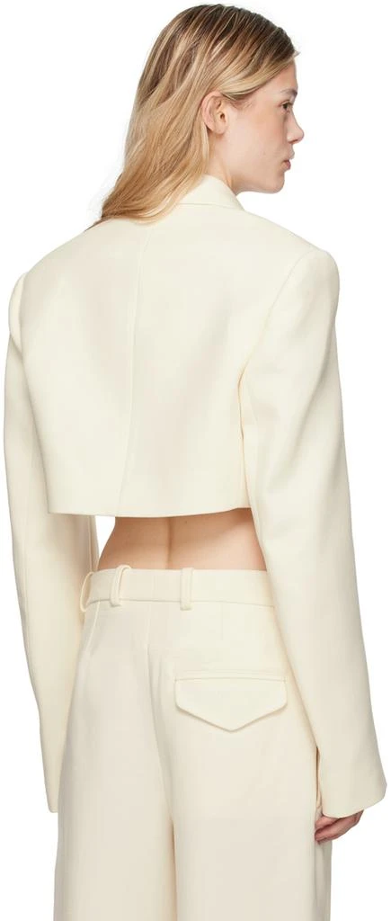 WARDROBE.NYC Off-White Cropped Blazer 3