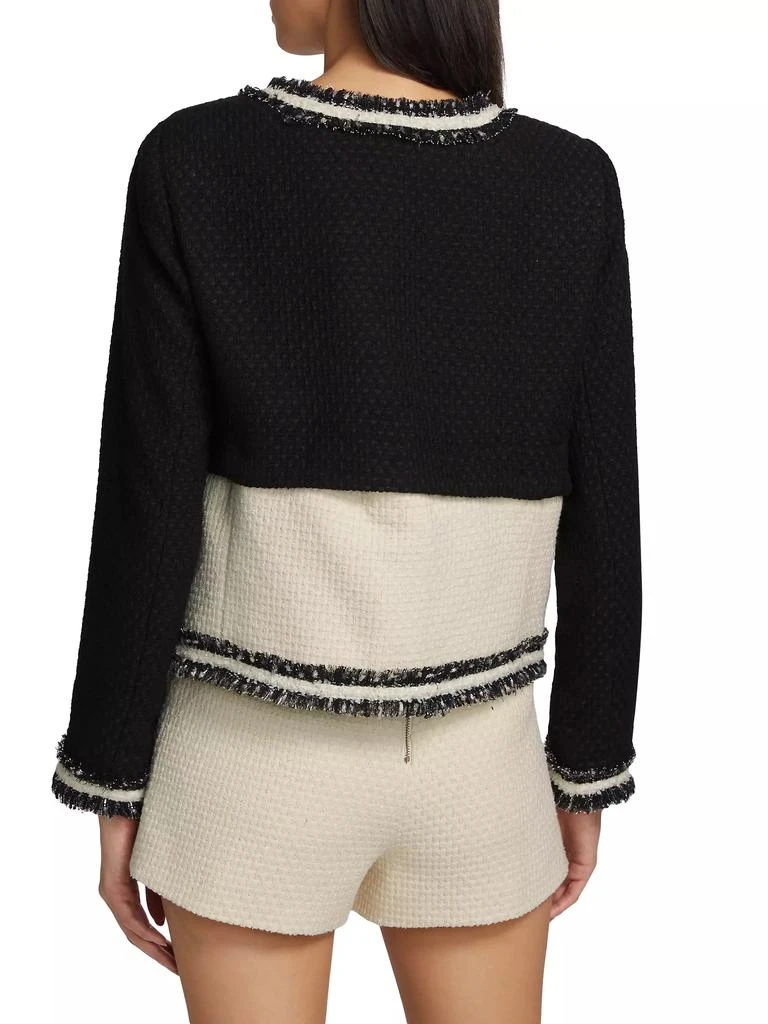 Alice + Olivia Kidman Detachable Tweed Jacket 5