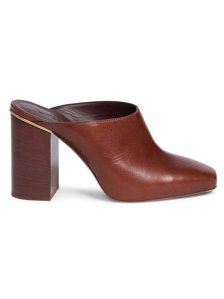 Chloé Ambre 105MM Leather Mules 1