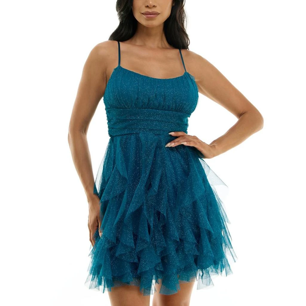 open lace back dress Jovani Kids K62533 Short Girls Fit Flare Party Dress Cocktail Corset B