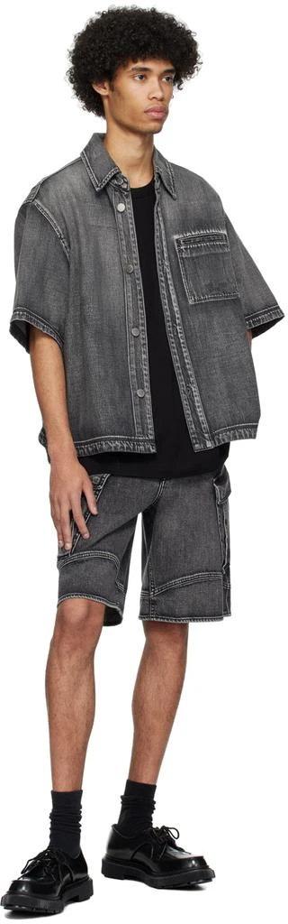 Solid Homme Black Graphic T-Shirt 4