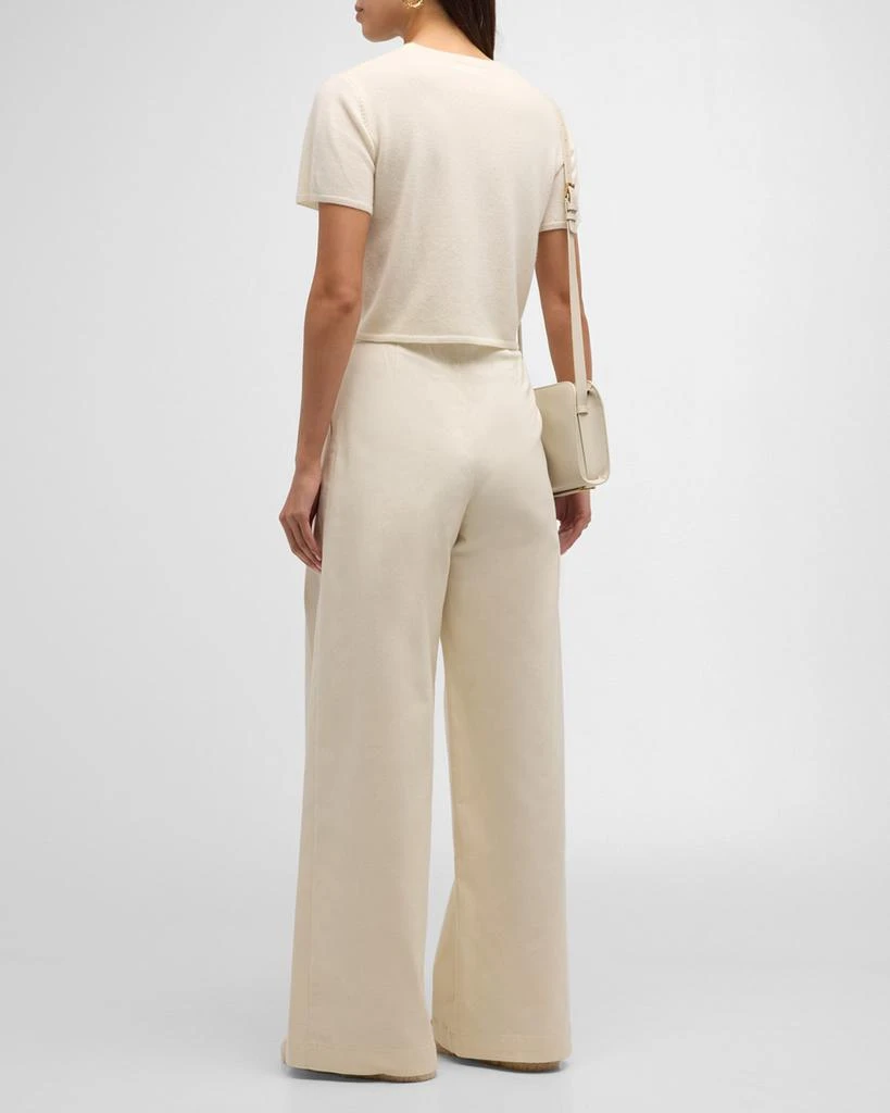 Sablyn Charleston Short-Sleeve Cashmere Sweater 5
