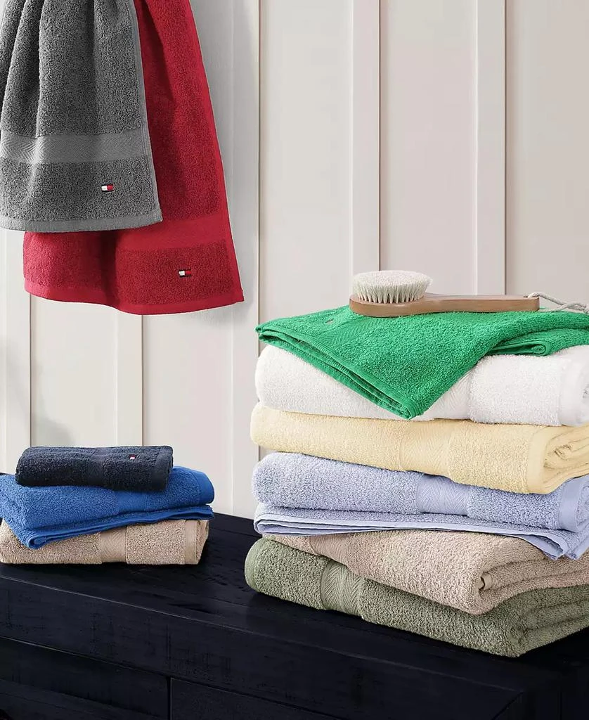 Tommy Hilfiger Modern American Solid Cotton Bath Towel, 30" x 54" 8