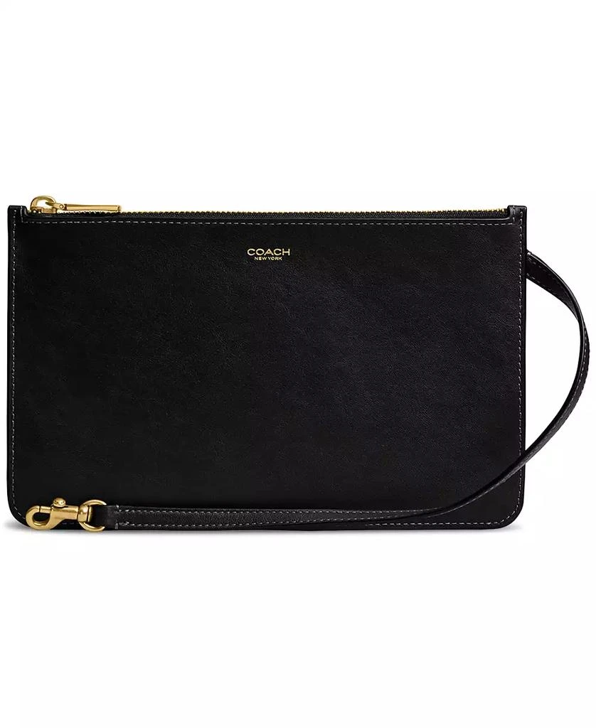 Coach Natural Grain Leather Small Zip Pouch 1