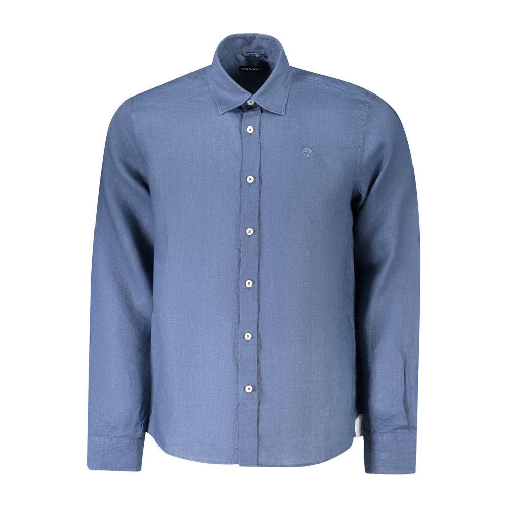 NORTH SAILS North Sails Blue Linen Shirt