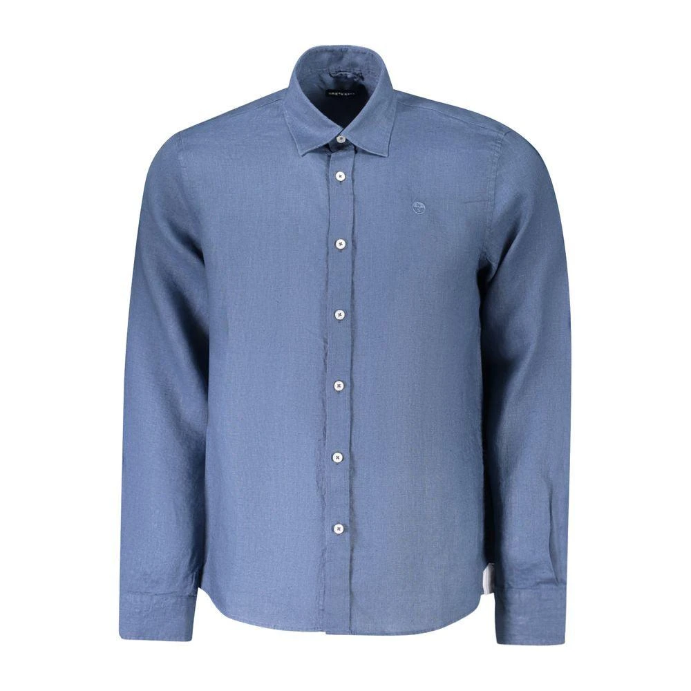 NORTH SAILS North Sails Blue Linen Shirt 1