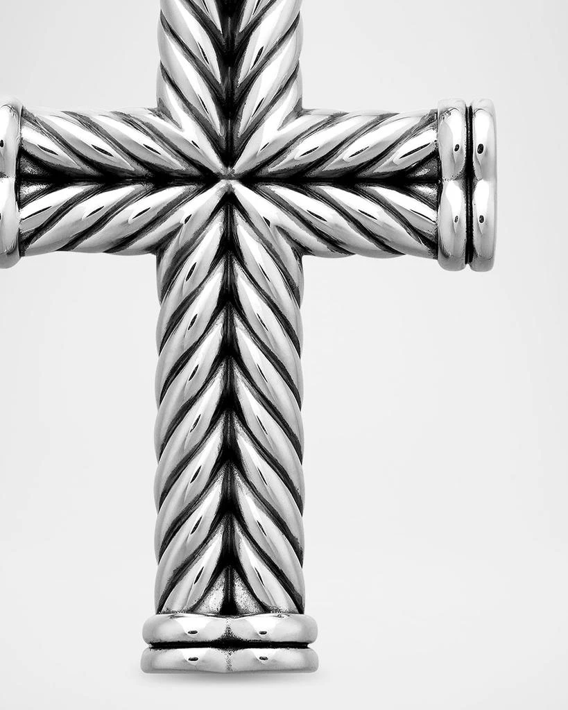 David Yurman Men
s Chevron Cross Pendant in Silver, 40mm 4
