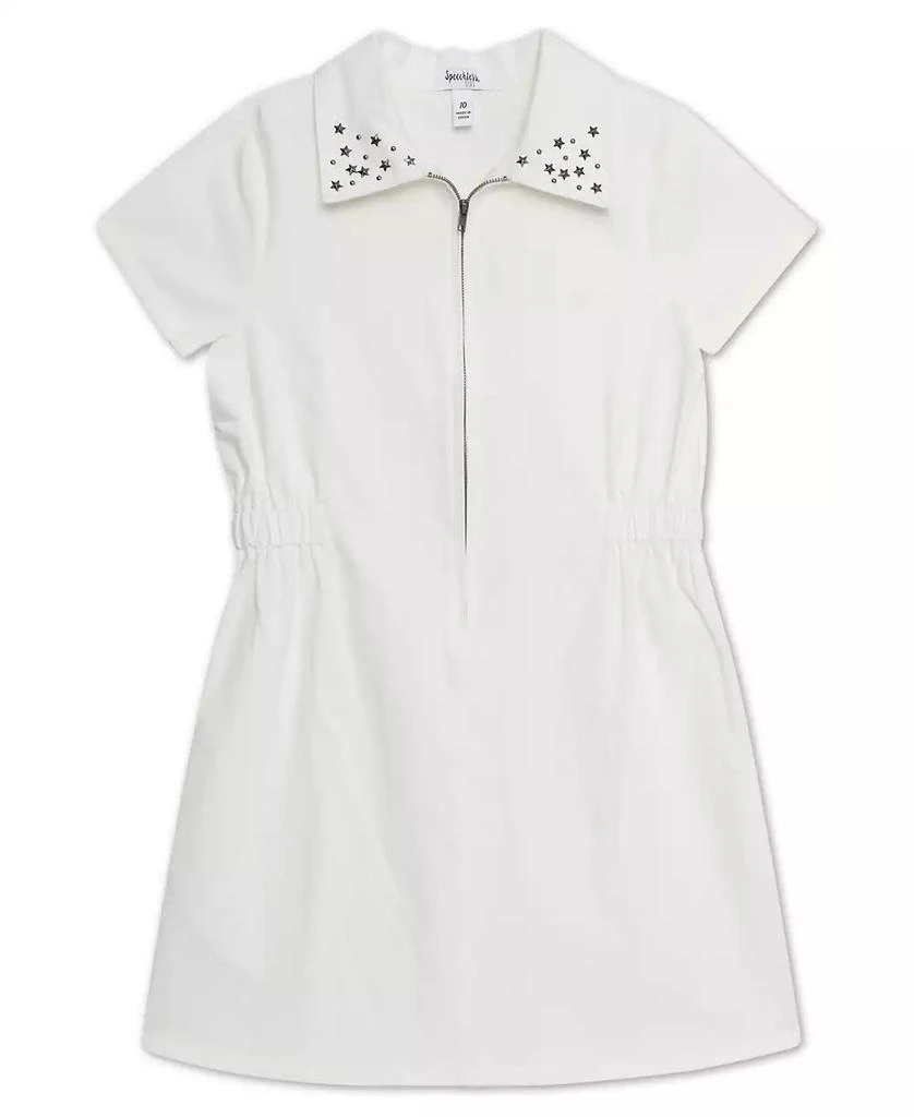 Speechless Big Girls Knee-length Short Sleeve Shirt Collar Dress 1
