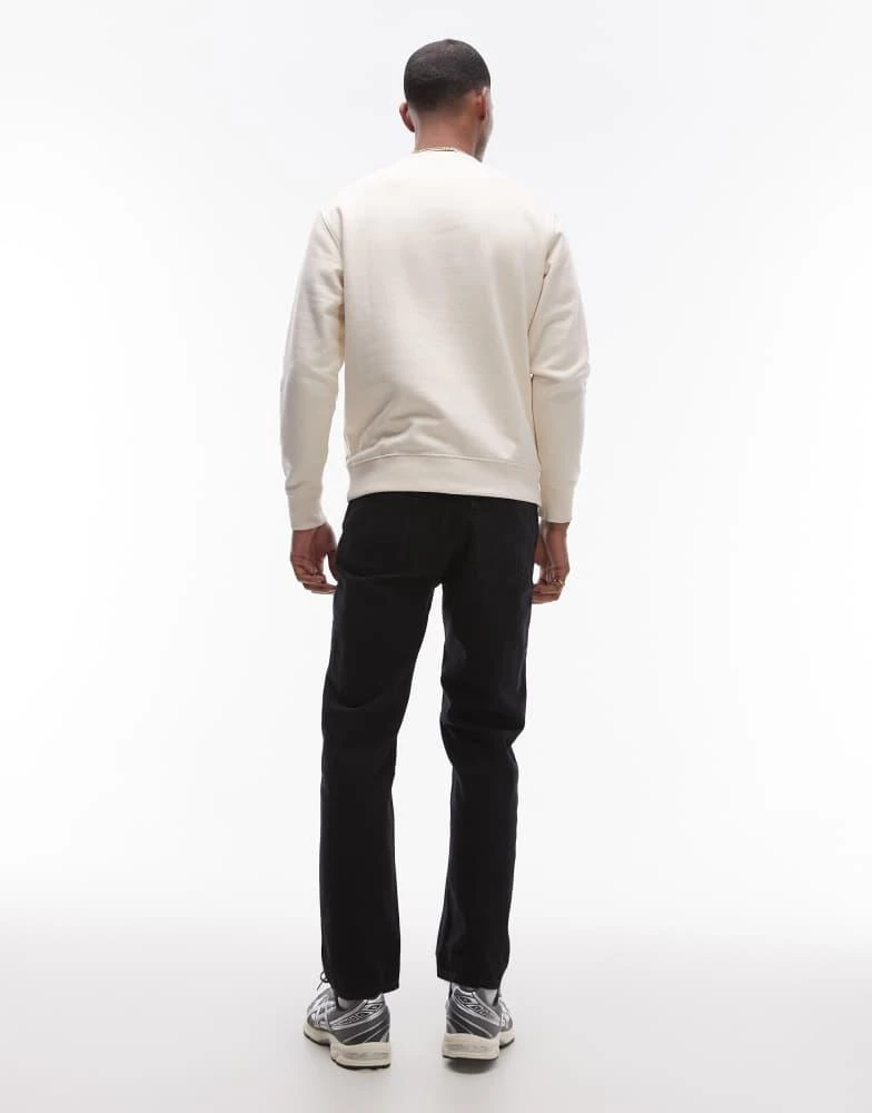 Mango Mango Moby relaxed straight fit jeans in black 2