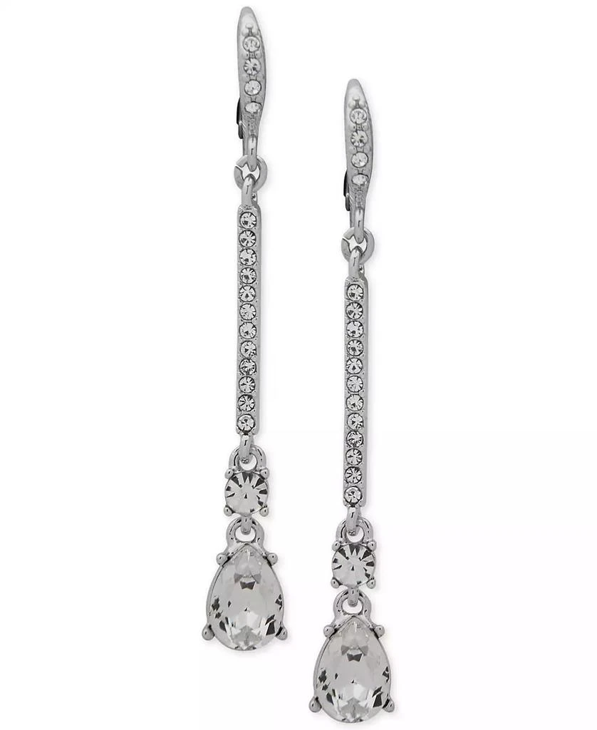 Givenchy Crystal Linear Drop Earrings 1