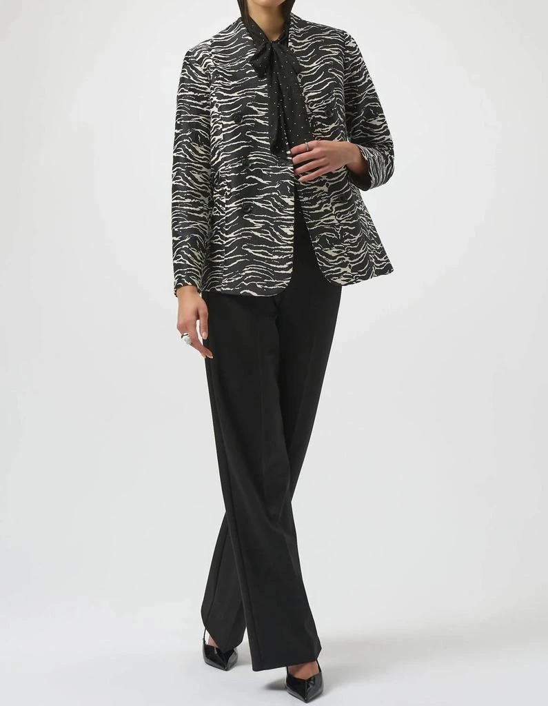 JOSEPH RIBKOFF Joseph Ribkoff - Zebra Print Double Breasted Blazer 3