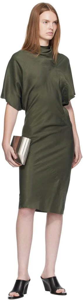 Rick Owens Khaki Concordians Seb Midi Dress 4