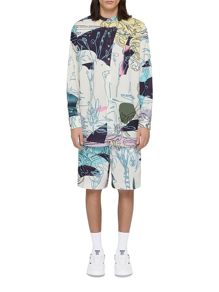 Givenchy Printed Shirt in Seersucker Cotton 2