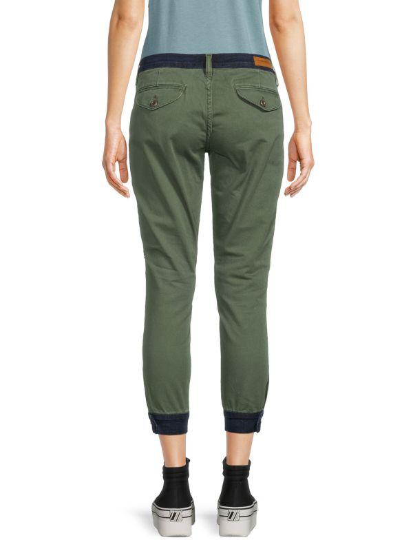 Etienne Marcel Two Tone Cropped Joggers
