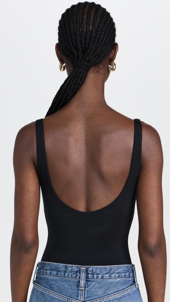 Stripe  Stare Square Neck Bodysuit