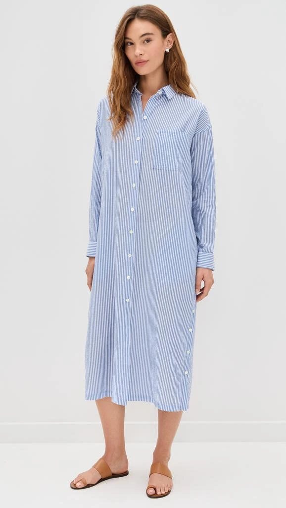 Alex Mill Kerry Shirtdress In Seersucker Stripe 6