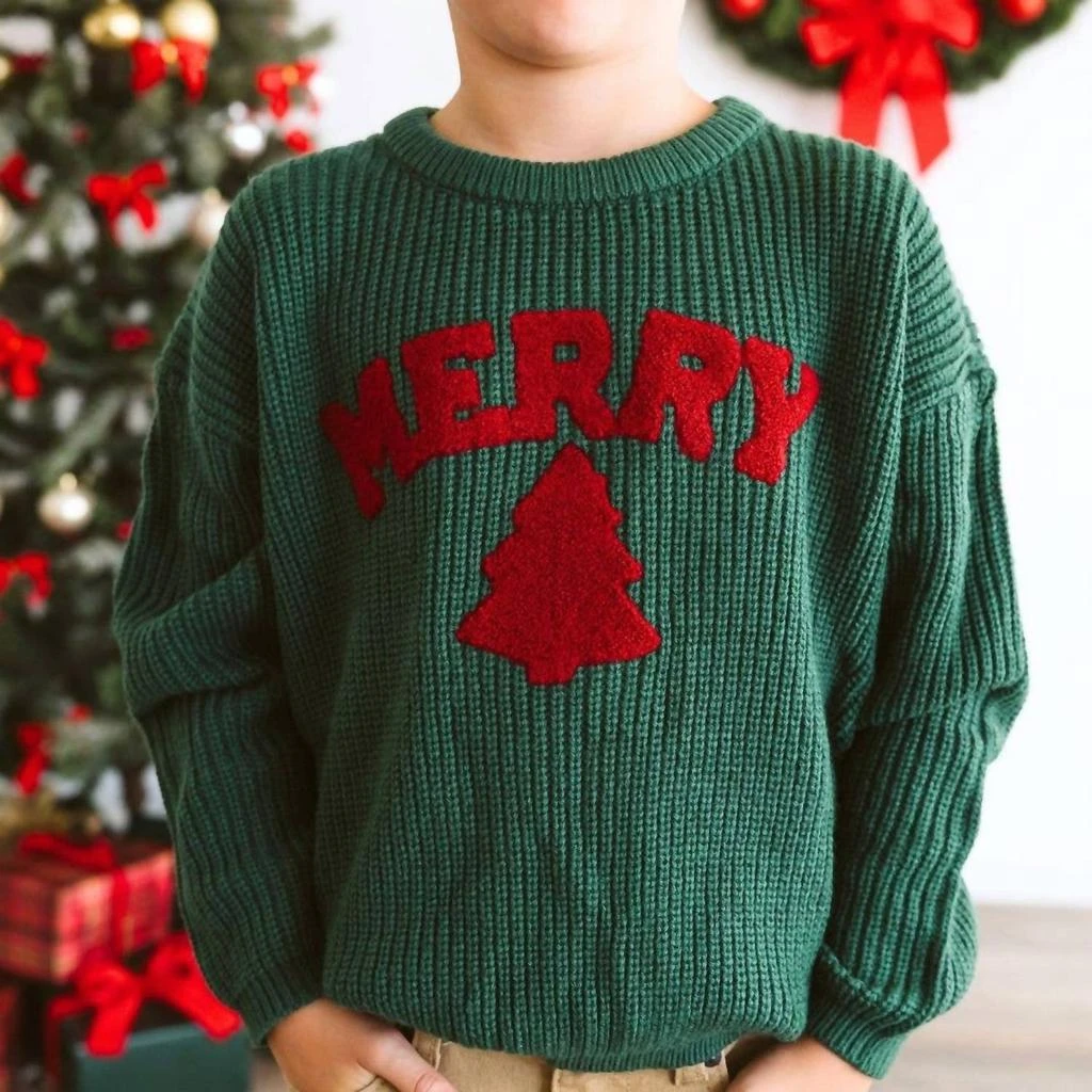 SWEET wink Sweet Wink - Merry Patch Christmas Knit Sweater